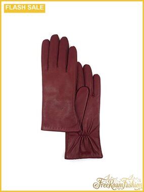 Lambskin Leather Gloves Cashmere Wool Lined Cold Weather Warm